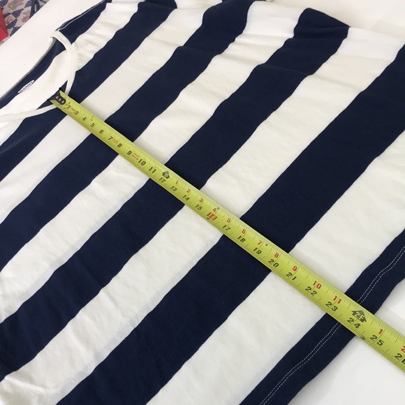 Old Navy Blue White Strip Shirt - Picture 4 of 6